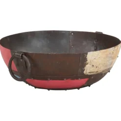 VIDAXL - Foyer rustique coloré ø 40 cm fer