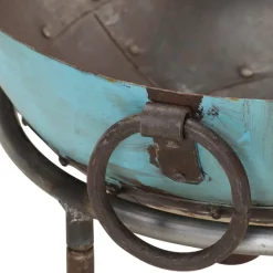 VIDAXL - Foyer rustique coloré ø 40 cm fer