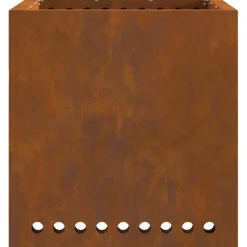 VIDAXL - Foyer sans fumée carré 48x48x50 cm en acier résistant aux intempéries