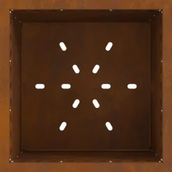 VIDAXL - Foyer sans fumée carré 48x48x50 cm en acier résistant aux intempéries