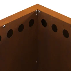 VIDAXL - Foyer sans fumée carré 48x48x50 cm en acier résistant aux intempéries