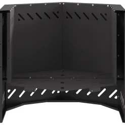 VIDAXL - Foyer sans fumée hexagonal noir 58x58x51 cm en acier