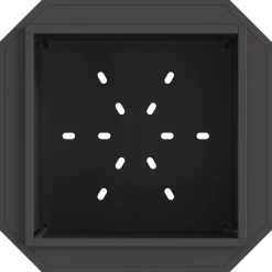 VIDAXL - Foyer sans fumée noir 58x58x51 cm acier