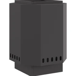 VIDAXL - Foyer sans fumée noir 38x38x51 cm en acier