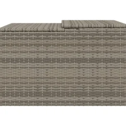 VIDAXL - Garage pour robot tondeuse gris 86x90x52/57 cm résine tressée