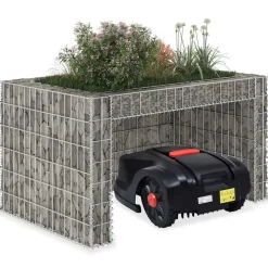 VIDAXL - Garage tondeuse à gazon lit surélevé 110x80x60 cm fil en acier