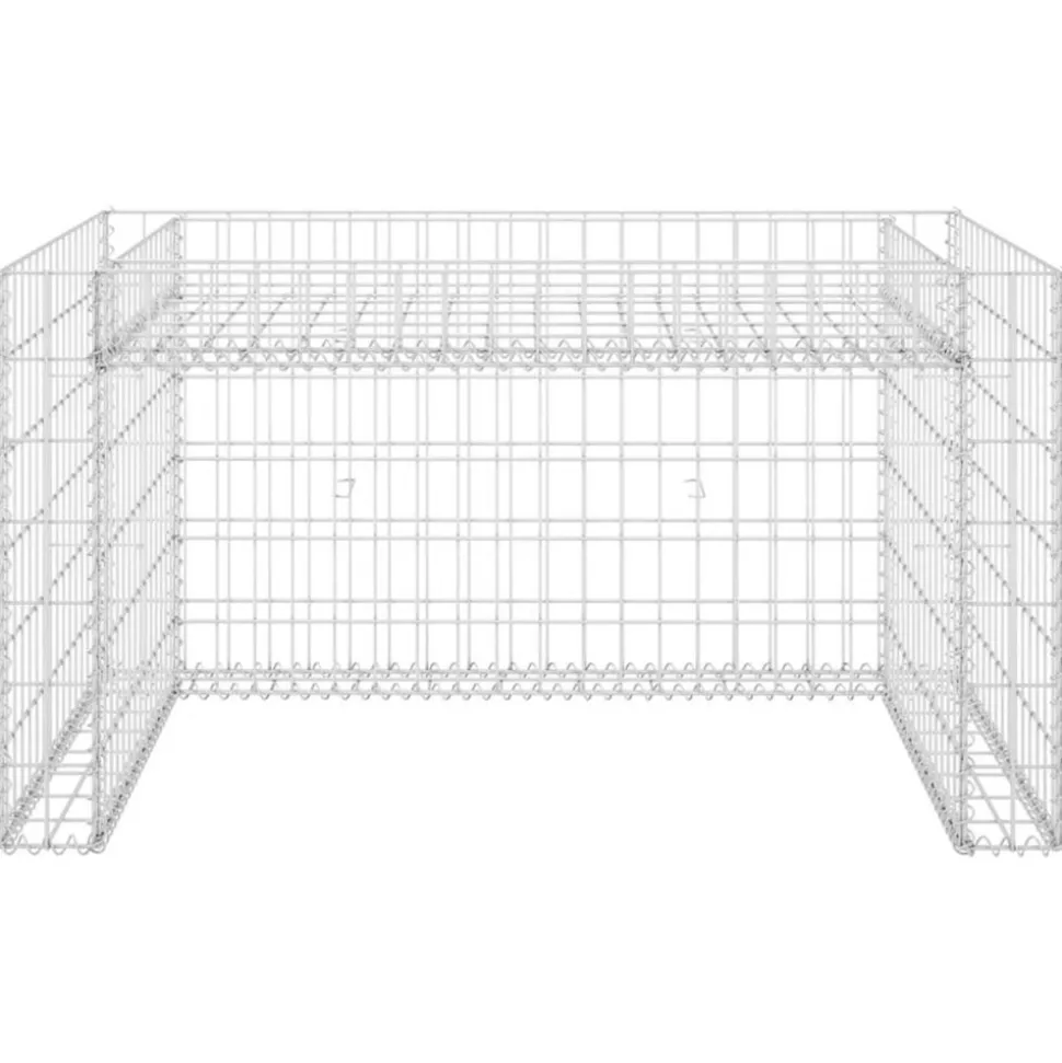 VIDAXL - Garage tondeuse à gazon lit surélevé 110x80x60 cm fil en acier