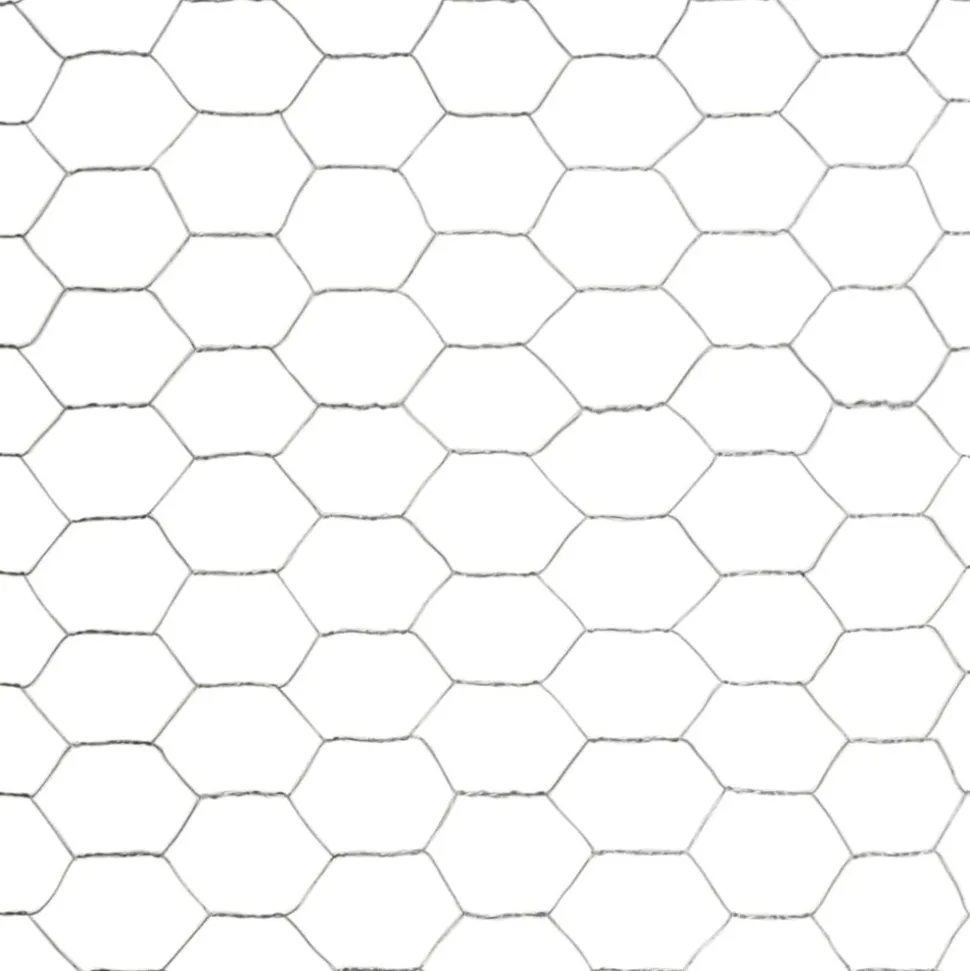 VIDAXL - Grillage pour volière acier galvanisé 25x1,5 m argenté