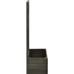 VIDAXL - Jardinière à treillis de jardin gris 50x25x90 cm bois de sapin
