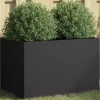 VIDAXL - Jardinière noir 62x40x39 cm acier