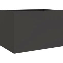 VIDAXL - Jardinière noir 62x40x39 cm acier
