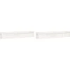 VIDAXL - Jardinières 2 pcs blanc bois de pin massif