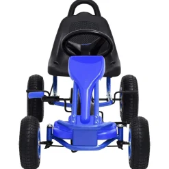 VIDAXL - Kart à pédales avec pneus bleu
