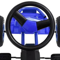 VIDAXL - Kart à pédales avec pneus bleu