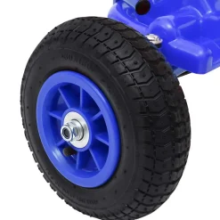 VIDAXL - Kart à pédales avec pneus bleu