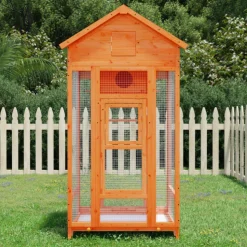 VIDAXL - Maison à oiseaux marron 91,5x53x170 cm bois massif de pin