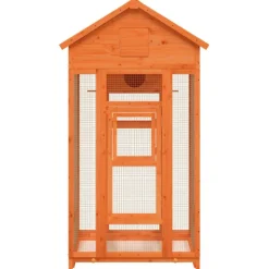 VIDAXL - Maison à oiseaux marron 91,5x53x170 cm bois massif de pin