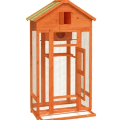 VIDAXL - Maison à oiseaux marron 91,5x53x170 cm bois massif de pin