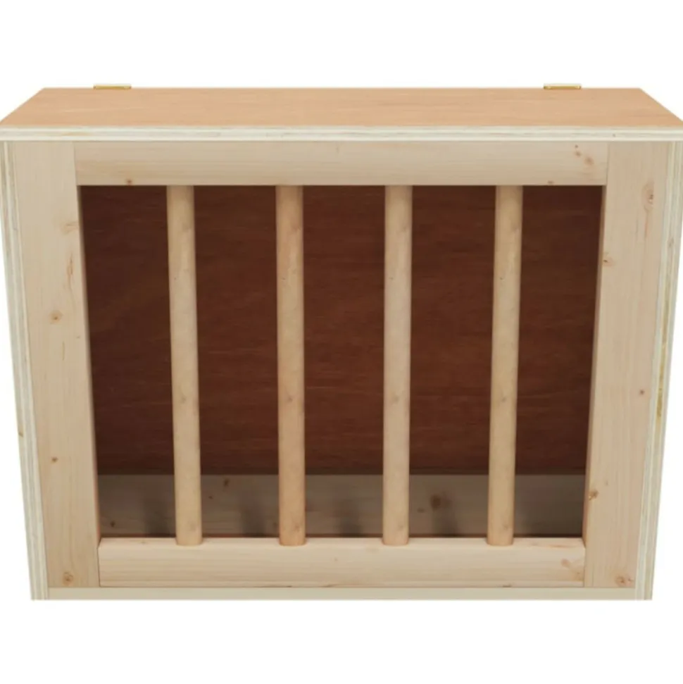 VIDAXL - Mangeoire à foin pour lapins 25x18,5x20,5 cm bois massif sapin