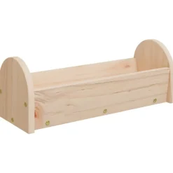 VIDAXL - Mangeoire à foin pour lapins 28x10x10 cm bois massif de sapin