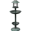 VIDAXL - Mangeoire à oiseaux avec lampe solaire