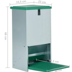VIDAXL - Mangeoire automatique pour volaille avec pédale 20 kg