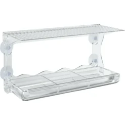 VIDAXL - Mangeoires à oiseaux de fenêtre 2 pcs acrylique 30x12x15 cm