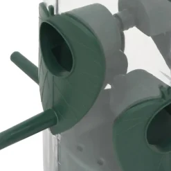 VIDAXL - Mangeoires pour oiseaux 3 pcs vert foncé 17x17x32 cm