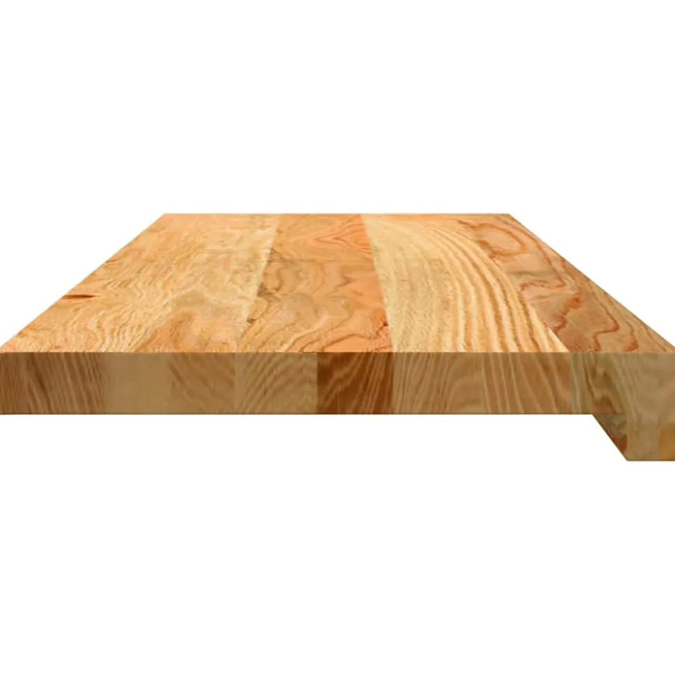 VIDAXL - Marches d'escalier 20 pcs marron clair 70x30x2 cm chêne massif