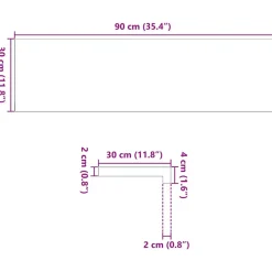 VIDAXL - Marches d'escalier 20pcs non traité 90x30x2cm bois chêne massif
