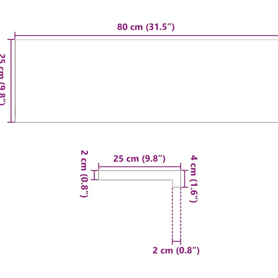 VIDAXL - Marches d'escalier 8 pcs marron clair 80x25x2 cm chêne massif