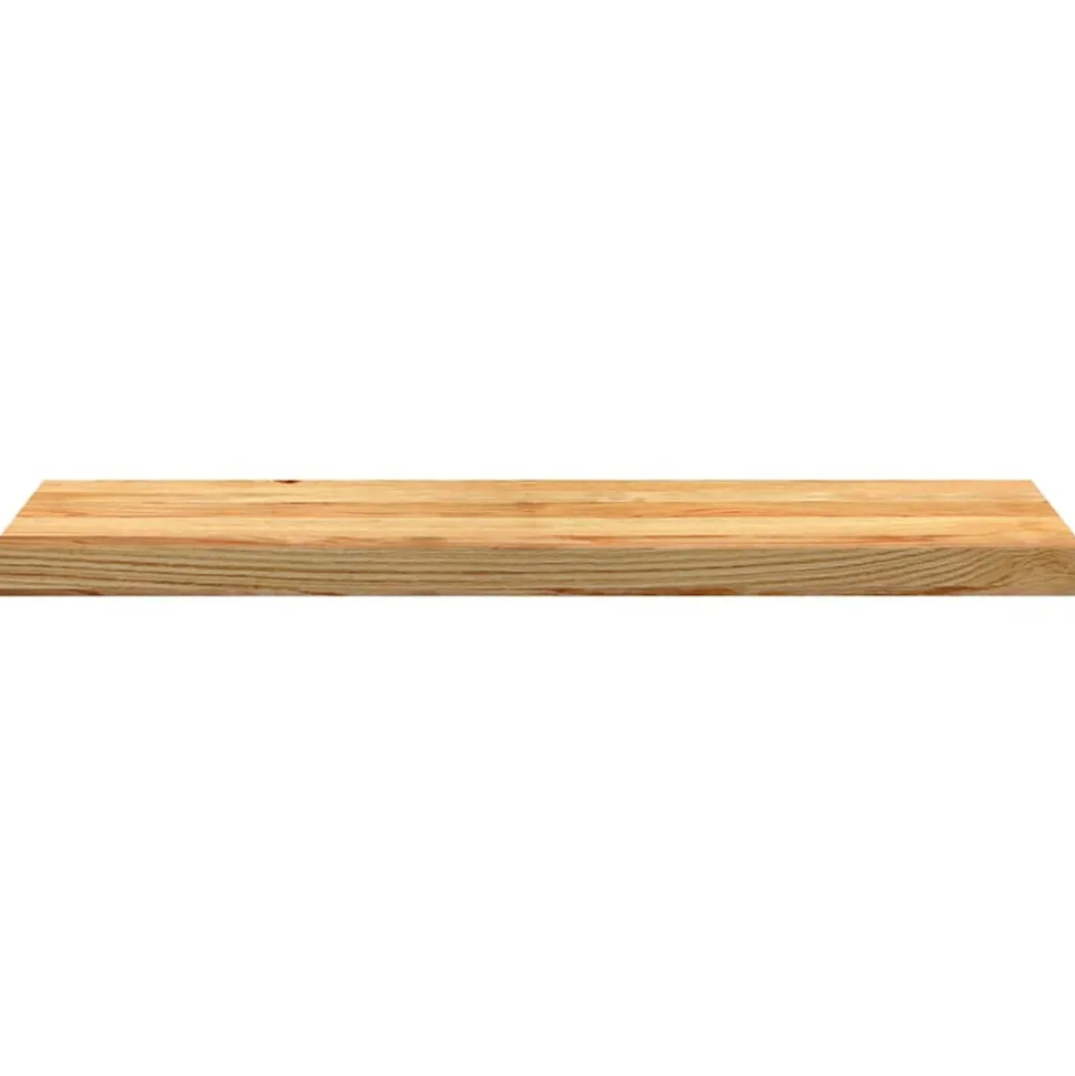 VIDAXL - Marches d'escalier 16 pcs marron clair 90x30x2 cm chêne massif