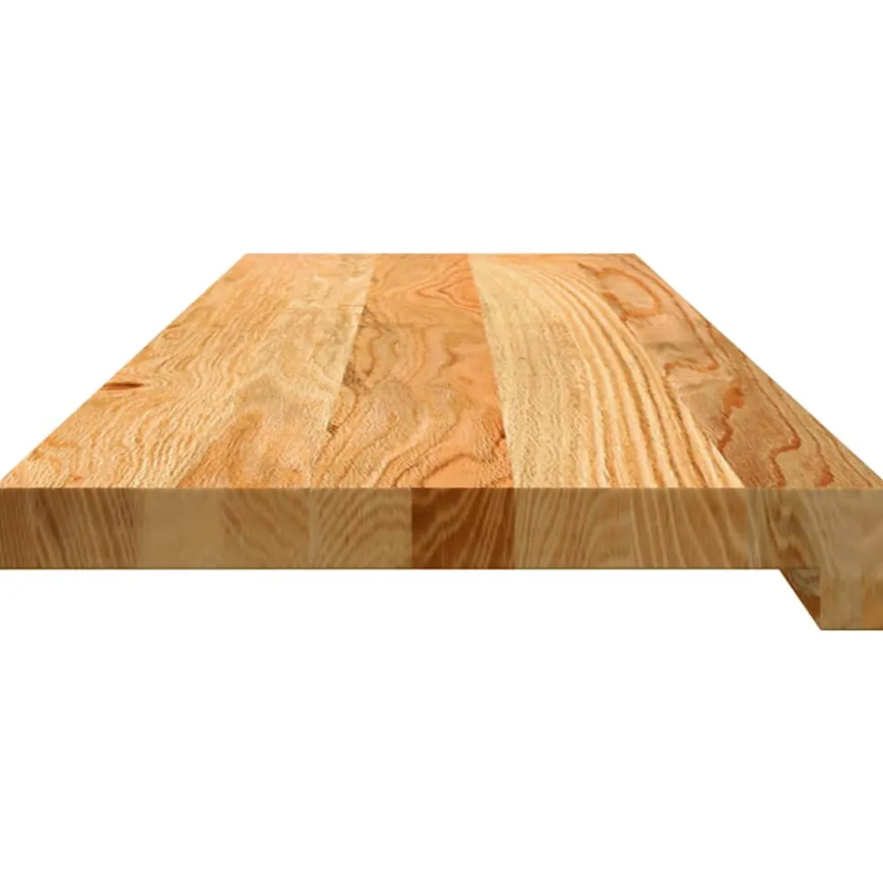 VIDAXL - Marches d'escalier 16 pcs marron clair 90x30x2 cm chêne massif