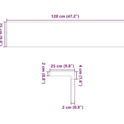 VIDAXL - Marches d'escalier 20 pcs non traité bois de chêne massif