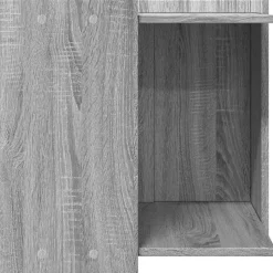 VIDAXL - Meuble de bac à litière pour chat sonoma gris bois d'ingénierie