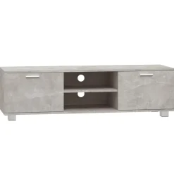 VIDAXL - Meuble tv gris béton 140x40,5x35 cm bois d'ingénierie