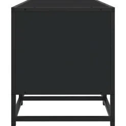 VIDAXL - Meuble tv noir 180x35x41 cm bois d'ingénierie