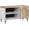 VIDAXL - Meuble tv 80x31,5x46 cm bois massif de manguier