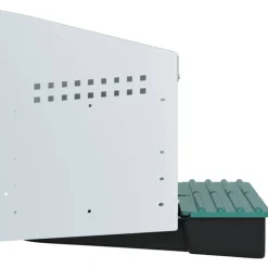 VIDAXL - Nichoir à poules 2 compartiments, fixation murale, acier galvanisé