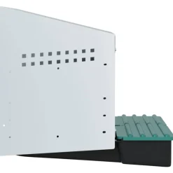 VIDAXL - Nichoir à poules 2 compartiments, fixation murale, acier galvanisé