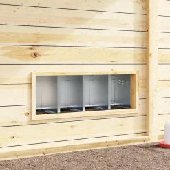 VIDAXL - Nichoir à poules4 compartiments avec pieds en acier galvanisé