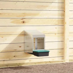 VIDAXL - Nichoir à poules1 compartiment, fixation murale, acier galvanisé