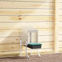 VIDAXL - Nichoir à poules1 compartiment avec pieds en acier galvanisé