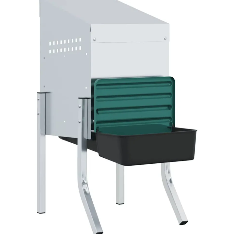 VIDAXL - Nichoir à poules1 compartiment avec pieds en acier galvanisé