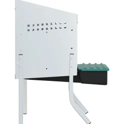 VIDAXL - Nichoir à poules1 compartiment avec pieds en acier galvanisé