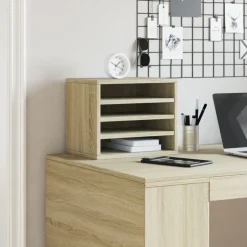 VIDAXL - Organisateur de bureau chêne sonoma 36x26x29,5 cm