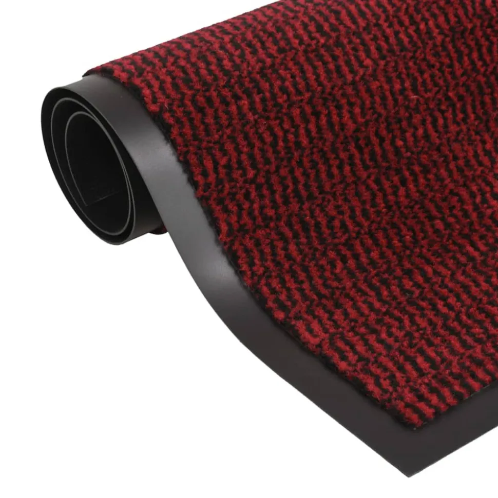 VIDAXL - Paillasson rectangulaire 60 x 90 cm rouge