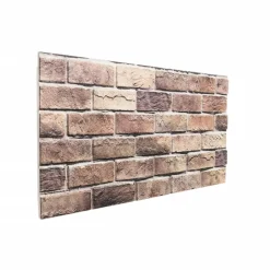 VIDAXL - Panneaux muraux 3d 10 pcs marron 100x50 cm eps