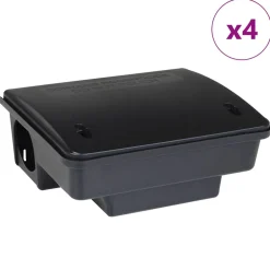 VIDAXL - Pièges à souris 4 pcs noir 23x19x9,5 cm