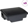 VIDAXL - Pièges à souris 6 pcs noir 23x19x9,5 cm